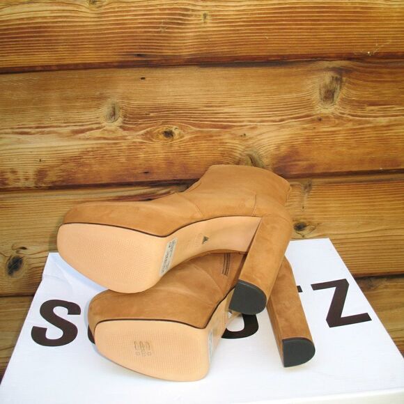NWT Schutz Tan Platform Booties Boots - Picture 5 of 7